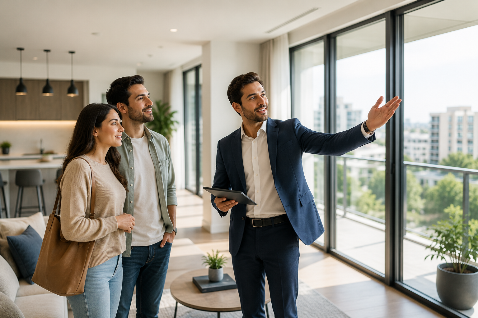 Professional real estate property viewing environment